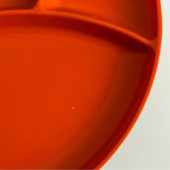 3 Vintage Divided Plastic Fondue Plates Made in Japan 1970s - Picture 6 of 7